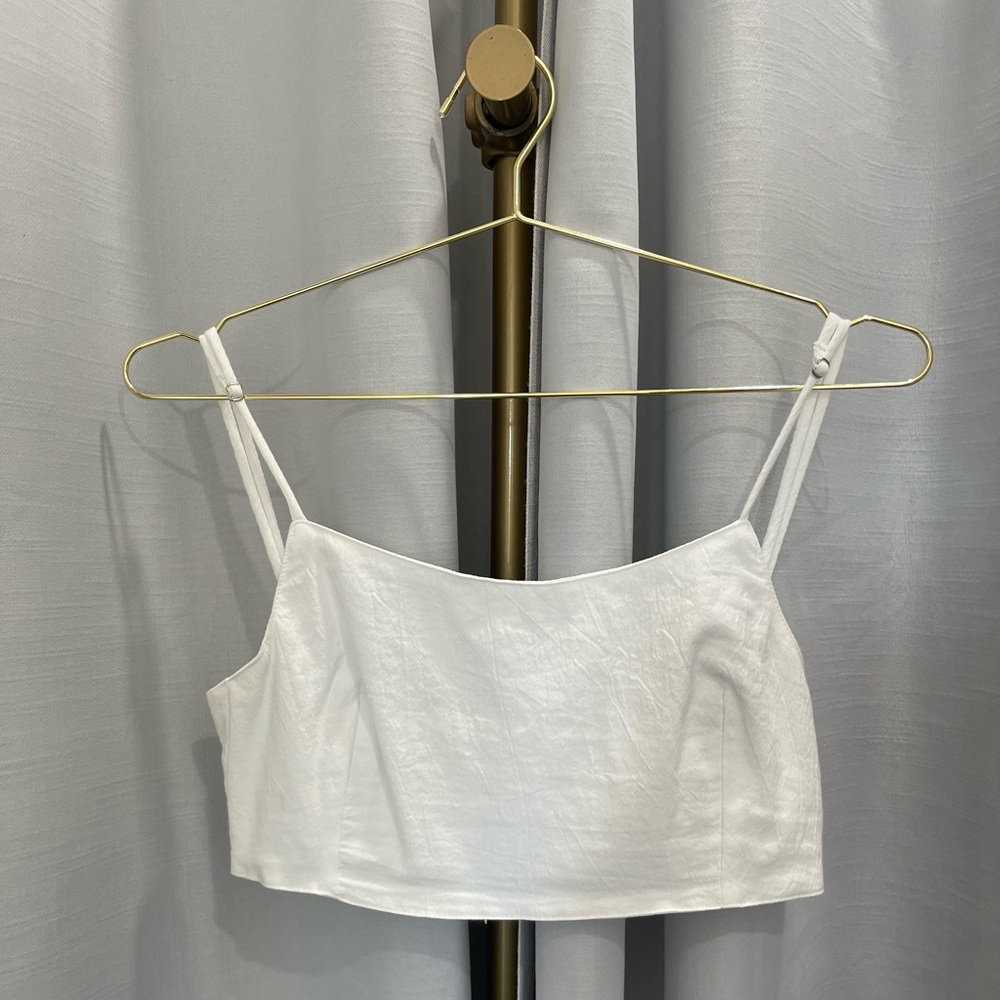 NWT Women’s The HandLoom LA white crop top